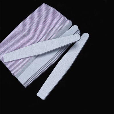 China Nail Care Custom Nail Files 100/180 Double Sided Zebra Nail File PVC Bag Packaging Diamond Nail File for sale