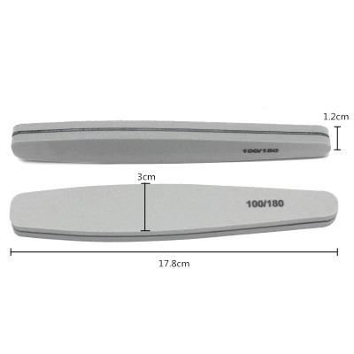 China Nail Care Nail Files High Quality Double Sided Nail File With Logo Ferrule Type Sponge Nail File for sale