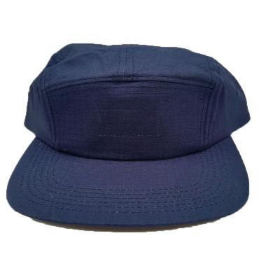 China breathable & Custom Waterproof 100% Cotton Ripstop Checked Fabric 5 Panel Camp Hat And Covers 5 Panel Snapback Hat for sale