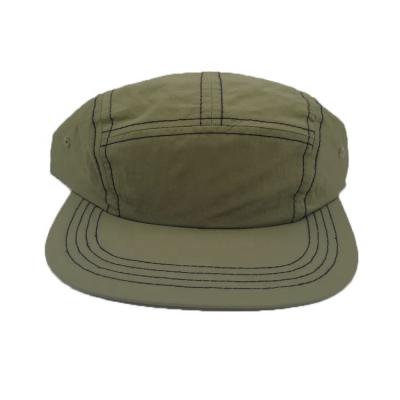 China breathable & Kids 5 Panel Camp Hat 5 Panel Snapback 100% Waterproof Nylon Waterproof Hat / Camp Hat For Boys And Girls for sale