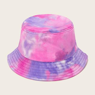 China Fashion fisherman hat luxury custom FASHION bulk order 100% COTTON tie dye big BUCKET HAT for unisex for sale