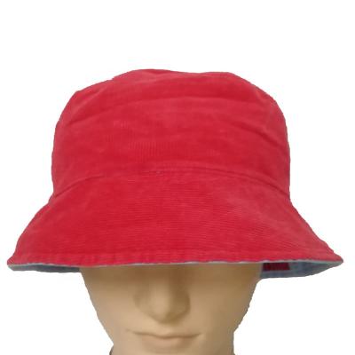 China Character Custom Design Fashion High Quality 100% Cotton Corduroy Rope Bucket Hat for sale