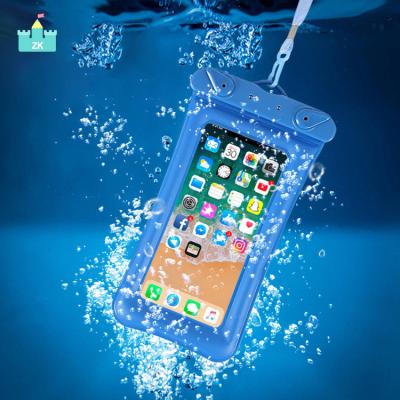 China Anti-drop Mobile Phone Bags and Cases Transparent Protective Cell Phone Touch Screen Cross - Body Bags Waterproof Cell Phone Diving Bags for sale