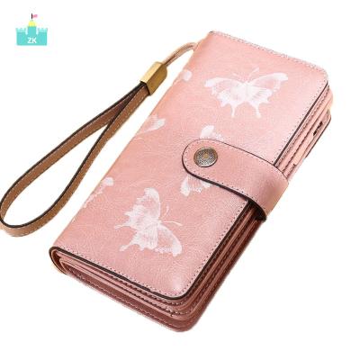 China Generic Pattern Anti-theft Women's Multi-Card Wallet Bags Women Purses Wallets Leather Card Holder Wallet for sale