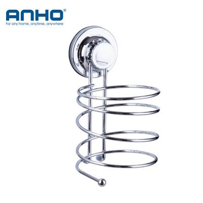 China High Quality Viable Single Layer Strong Suction Bathroom Accessories Wall Mounted Acrylic Hair Dryer Rack Holder for sale