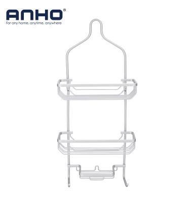 China Hot Sale Aluminum Aluminum Bathroom Shower Head Hanging Trolley Organizer for sale