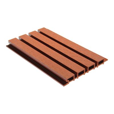 China Eco-friendly Custom cladding outdoor panel Wpc 3D embossing wood grain composite decking board cladding for sale