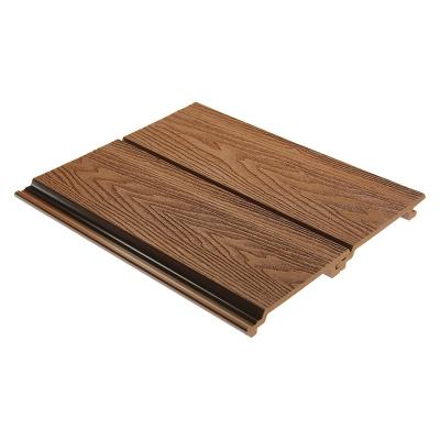 China Chinese New technology WPC cladding 3D embossed Wood Plastic Composite Outdoor Wpc Composite Decking Cladding for sale