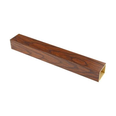 China Eco-friendly wood plastic composite decorative indoor cavity waterproof wpc timber tube for house and office building for sale