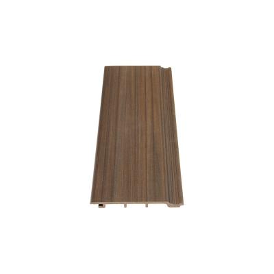 China Natural Wood Wall Cladding Panel Waterproof+ECO-Friendly Oak Slat Interior Decorative Wpc Wall Panel for sale