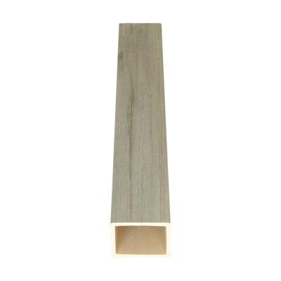 China Sale Environmentally Friendly Sale Environmentally Friendly Black Green Yellow Green Gray Timber Cross Plain Curtain Wall Facade Panel Waterproof White Tube for sale