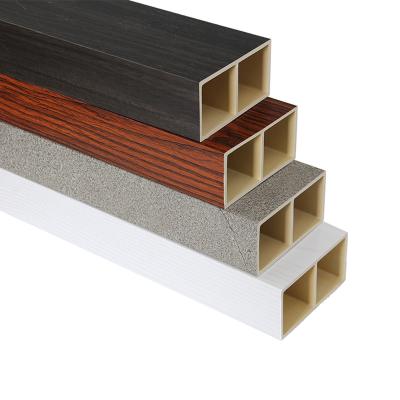 China Wpc Wholesale Wpc Lumber Tubes Environmentally Friendly Hot Sale Timber Tubes Parquet Compound Wpc Timber Tubes for sale