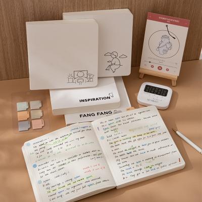 China Mini Hot Selling New Customizable LOGO Creative Simple Square Small White Portable Enrollment Smooth Journal Notebook for sale