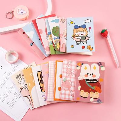 China Durable Double-Sided Enrollment Student Stationery Office Portable Mini Notepad Notebook Various Styles Cute Mini Hot Sale New Cartoon for sale