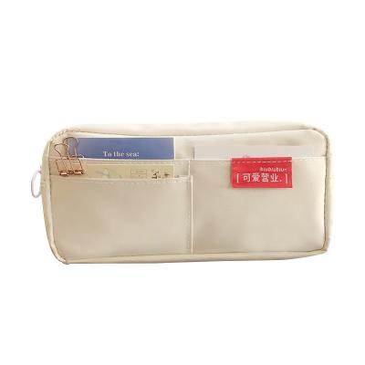 China Large Capacity Multi-function Eco-friendly School Pencil Case Multi-layer Wear-resistant Cloth Art Dirt-resistant Smooth Zipper Pen Bag for sale