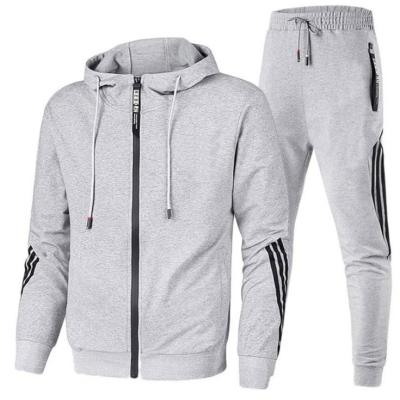 China Leisure 100% polyester men's sweatshirt sweater set wholesale winter autumn rope pull hooded men's sportswear 2021 for sale