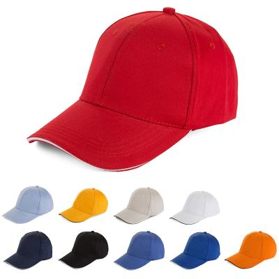 China Customized Processing Logo Cheap Polyester 58cm Dimension Baseball Caps For Sale for sale