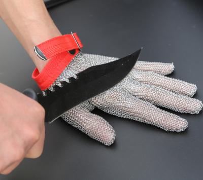 China cheap butcher protection stainless steel wire mesh glove middle for sale