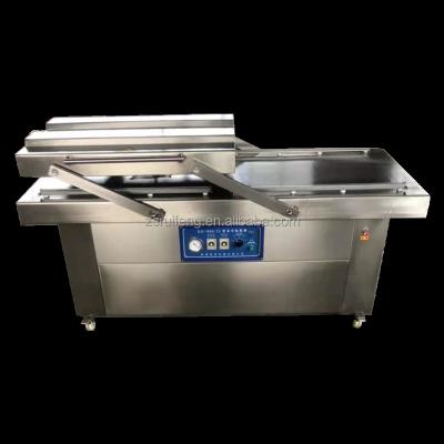 China Food Commercial 304 Stainless Steel Double Chamber Vacuum Sealer Vacuum Packer Packaging Machine for sale