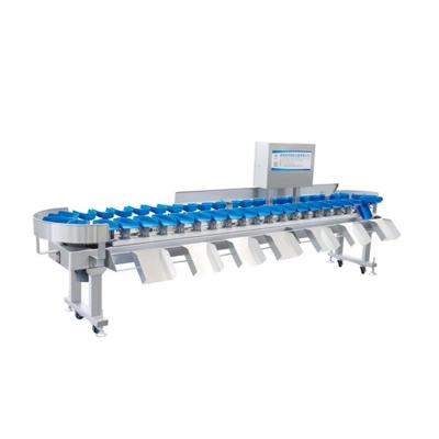 China Vegetable Processing Plant CE Approved Automatic Aquatic Chicken Drumstick Fish Sea Cucumber Weight Sorter Products Processing Equipment for sale