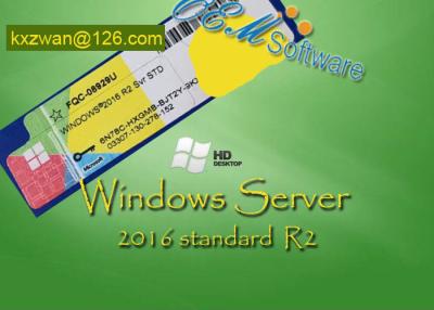 China Original Windows Server 2016 Standard R2 Oem Pack Coa Sticker Retail Key license for sale