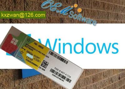 China 100 % Genuine Windows 10 Coa Sticker , Win 10 Home Product Key X20 Label for sale