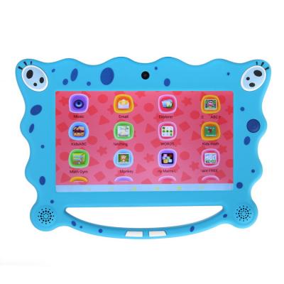 China Christmas Educational Gifts For Kids Preinstalled Educational APP Rubber Oil Finished Android 7 1g 16g Inch Kids Tablet for sale