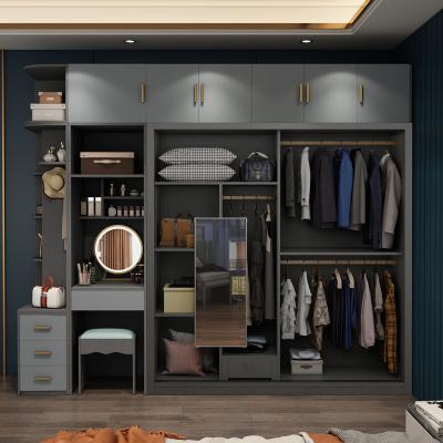 China Convertible Natural Wood Custom Design Closets For Portable Wardrobe Bedroom Wardrobe for sale