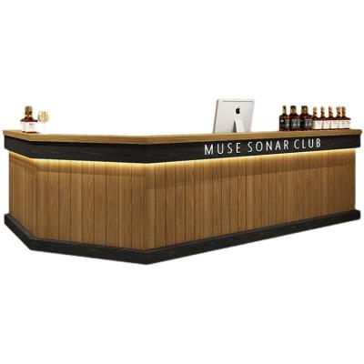 China Modern Minimalist Counter Drawbar Reception Store Beauty Cash Register Reception for sale