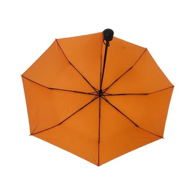 China Minimalist 3 Fold Rain Umbrella Advertise BSCI Quality Promotional Cheap Customized Portable Advertising Umbrella With Logo Prints for sale