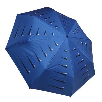 China Large Folding Minimalist Golf Umbrella 3 Fold Full Automatic Umbrella for sale