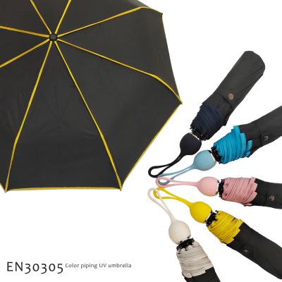 China Automatic Opening Folding Sun UV Protection Three-folding Fully Automatic Umbrella for sale