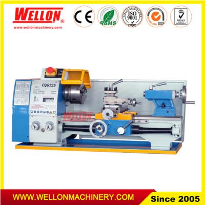 China Small Mini Bench Metal Turning Lathe Machine CQ6125C high quality for sale à venda