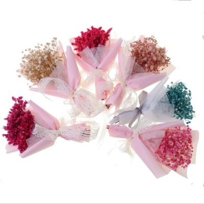 China QSLH-L00328 Beautiful Realistic Dry Flower Babybreath for Valentine's Day for sale