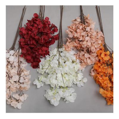 China New Style QSLHC-AF1238 Silk Cherry Blossom Branch Silk Artificial Fake Floral Wedding Decor for sale