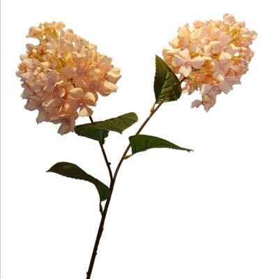 China QSLH-L00105 Pagoda Realistic Wholesale Artificial Hydrangea Flowers Silk Hydrangea For Wedding Decoration for sale