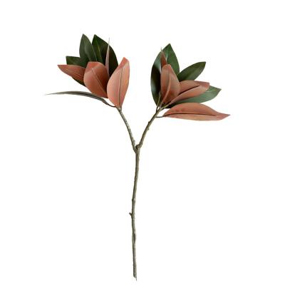 China Wholesale JQSLH159 Wedding Leaf Green Artificial Magnolia Leaves for sale