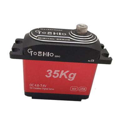 China High Voltage Digital Motor RC Model 35kg Coreless Metal Servo Rc Coreless Servo For Rc Airplane for sale