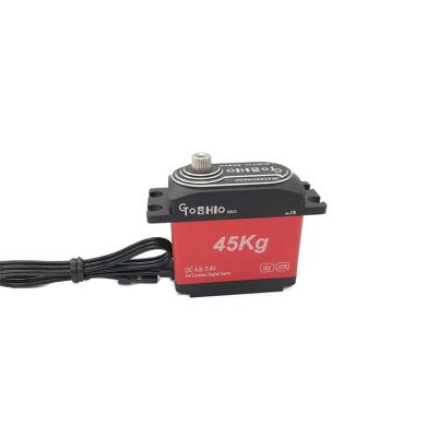 China High Torque 45kg DC4.8v-7.4v Metal Gear Digital Servo Motor For RC C6 Model Remote Control for sale