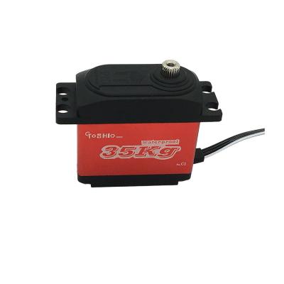 China TOSHIO C1 35kg High Precision Steel Gear Digital Iron Core Motor Rc Standard Servo 40.7*20.5*35.5mm for sale