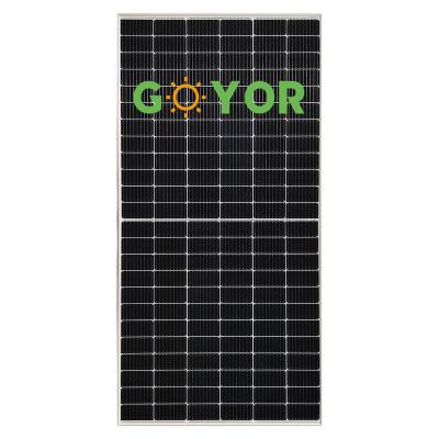 China Solar power system good quality half cut 182mm half solar cells 600w 590W mono solar panel for solar system for sale