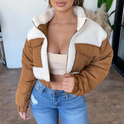 China LFZ-750 women's QUICK DRY jackets and coats 2021 lambswool women jacket winter autumn clothing 2021 fashion women coats winter and autumn for sale