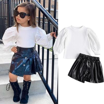 China LFQ-764 casual children fall clothing 2021 girls 2 piece set designer Kids Clothing Girl sets fashion trend kids clothing wholesale autumn for sale