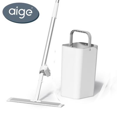 China Aige MP02 sweeping robot flat cleaning mysuta 360 magic spin mop microfiber stripes mop yarn for sale