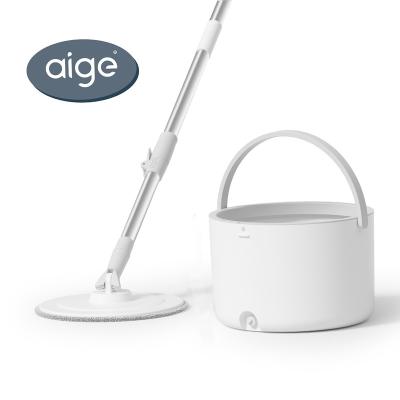 China Aige C1 sponge cleaning bucket spin bucket 16l floor mop clean fabric for mops for sale