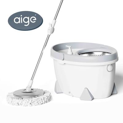 China Aige T3 new innovative household products twist mop floor cleaning mop cotton mop hotel supplies luxury for sale