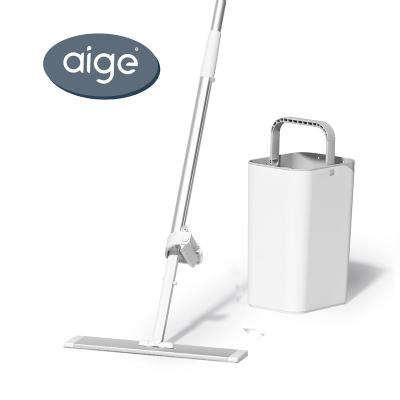 China Aige MP02 house hold product household cleaning tools and accessoires mops cleaning floor flat mop with bucket for sale