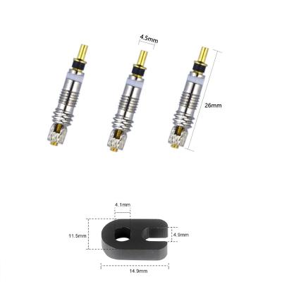 China Universal Bicycle Recycling Road Bike V002 FV Valve Core Compressor Bicycle Presta Brass Recycling Valve Core for sale