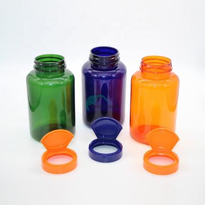 China Factory direct eco-friendly round biodegradable empty pill medicine bottle with crown cap bottle for pill for sale