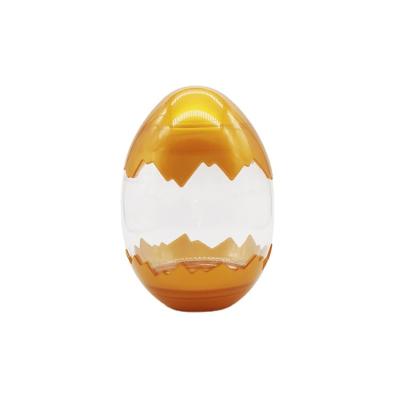 China TOPSUN 500ML CUTE SHAPE WATER BOTTLES PLASTIC BEVERAGE EGG SHAPED MILK TEA PET PLASTIC BOTTLE FOR MILK-TEA for sale